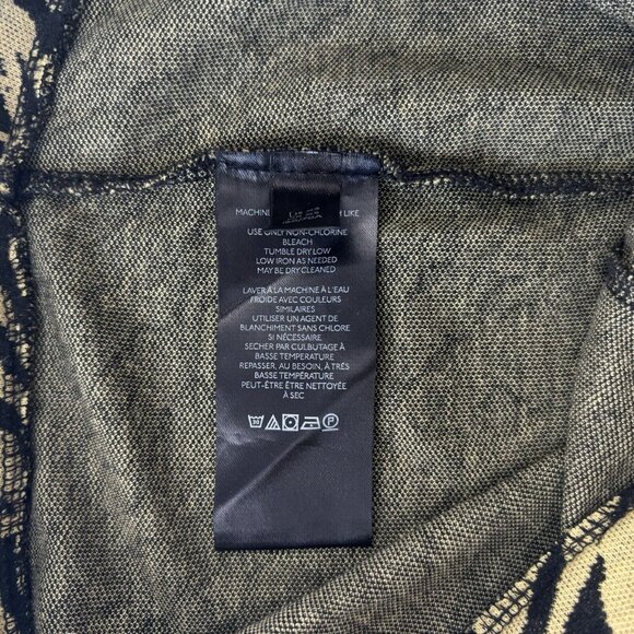 Free People Knit Flare Pants (Size XS) Rita Boho Animal Print High Rise Pull On - Picture 10 of 11